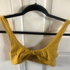 Somerfield Swim Yellow Gold bikini top tie front